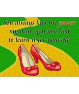 Ruby Red Slippers Shoe Quote The Wizard of Oz Movie Metal Sign - $34.65