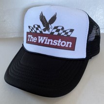 Vintage The Winston Hat Winston Cup Trucker Hat snapback Black Cap NASCAR - $17.56