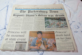 The Parkersburg News September 2, 1997 WV Newspaper Diana&#39;s Driver Was D... - $11.30