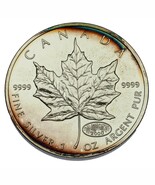 2000 Canada 1 oz Silver Maple Leaf BU, Fireworks Privy - $135.31 CAD