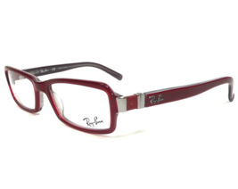 Ray-Ban Eyeglasses Frames RB5133-Q 2189 Gray Red Rectangular Full Rim 52-16-135 - $79.26