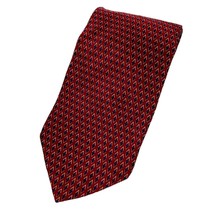 Bill Blass Red Blue Diamond Tie Necktie Silk Traditional - £7.08 GBP