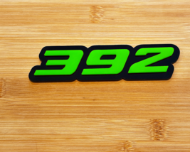 392 Car Emblems 2x Green Black 392 Side Car Fender Badges 3D for 392 Emblem - $469.19 MXN