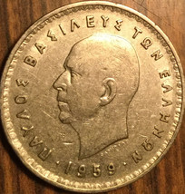 1959 Greece 10 Drachmai Coin - £1.47 GBP