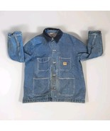 Big Ben Vintage USA Blue Denim Blanket Lined Chore Jacket Mens Size L/XL - €47,25 EUR