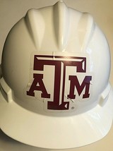 Texas A&amp;M Aggies Football Basketball NCAA SEC White Plastic Hard Hat One Size - £18.16 GBP