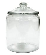 Anchor Hocking ~ 1/2 Gallon ~ Clear Glass ~ Apothecary Jar ~ Canister w/Lid - £27.93 GBP