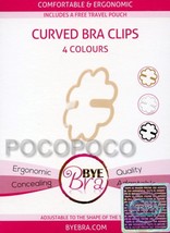 4 Clips Soutien-Gorge Courbé (4 Curved Soutien-Gorge Clips) BYE BRA Art.... - $8.80