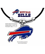 BUFFALO BILLS NECKLACE 24" ADJUSTABLE NEW FOOTBALL BISON LOGO MALE OR FEMALE #B' - $20.76