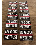 NEW Lot of 10 In God We Trust Red Line EMT Support Stickers Decal KG JD - $7.91