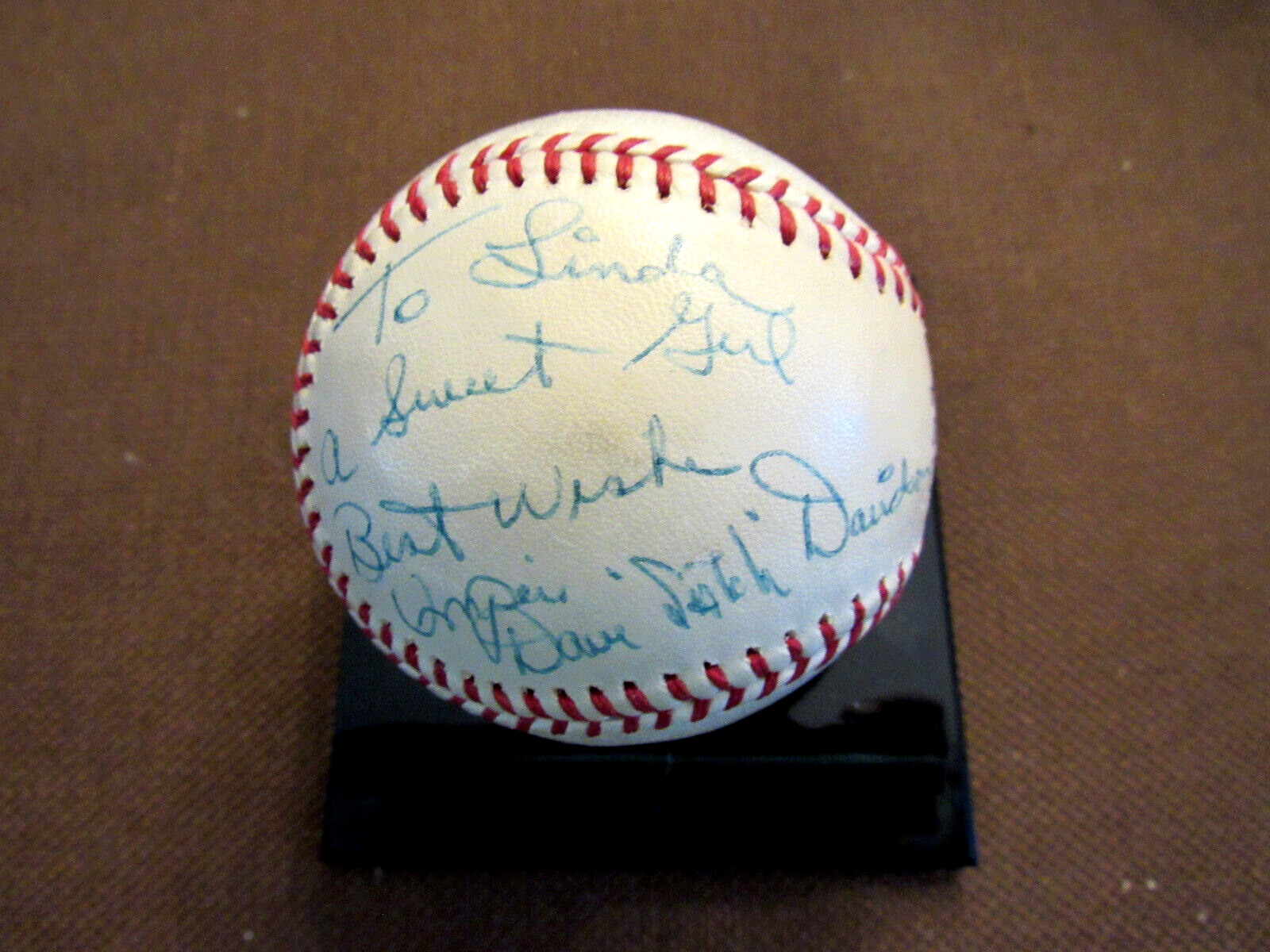 Primary image for SATCH DAVIDSON UMPIRED ARRONS 715TH GAME SIGNED AUTO SPALDING ONL BASEBALL JSA
