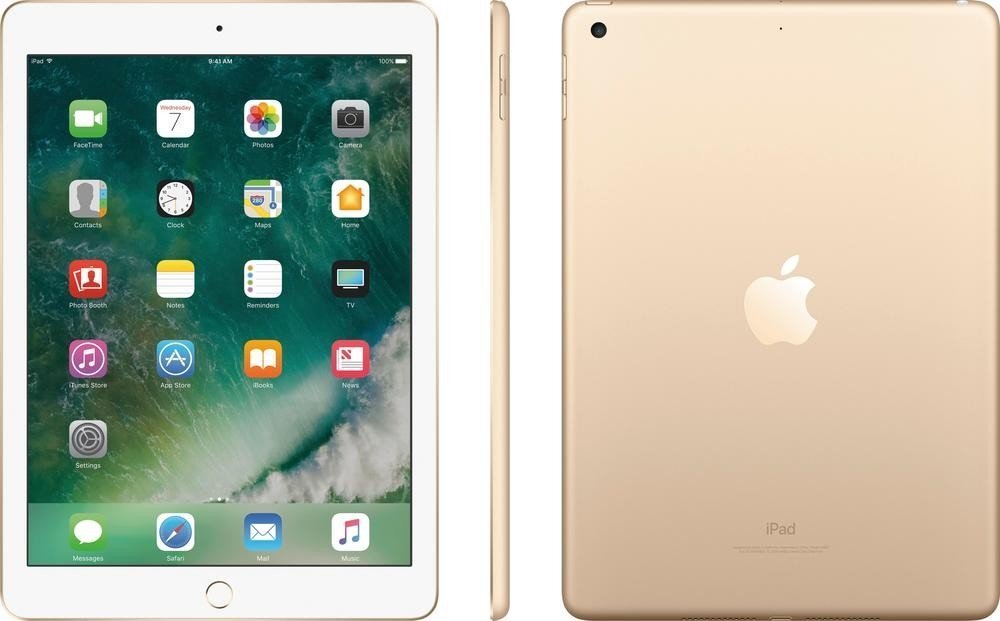 Apple iPad with WiFi, 32GB, Gold (2017 Model) , Renewed - $399.99