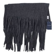 Lucky Brand Scarf Solid Brushed Gray Felt Fringed Unsized RN 80318 MSRP ... - £11.01 GBP
