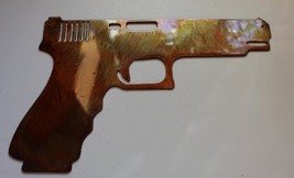 Hand Gun Metal Wall Art Decor Copper/Bronze 9 1/2&quot; wide  x 6&quot; - £15.16 GBP