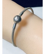 Sterling Silver Mesh Bracelet with LOVE FOREVER /family Forever Clasp - $1,283.64 MXN