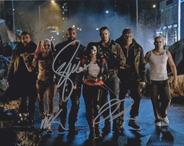 &quot;Suicide Squad&quot; Autographed Glossy 8x10 Photo - Robbie, Will Smith, Kinnaman - £195.45 GBP