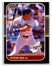 1987 Donruss #278 Steve Sax NM Near Mint Dodgers - £1.34 GBP