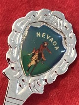 Travel Souvenir State 4.5&quot; Spoon - Nevada Rodeo Cowboy  - £6.16 GBP