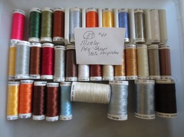 33 Spools METTLER Poly-Sheen 100% POLYESTER Machine EMBROIDERY THREAD - $59.00