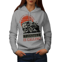 Wellcoda Offroad SUV Womens Hoodie, 4x4 Adventure Casual Hooded Sweatshirt - £28.95 GBP
