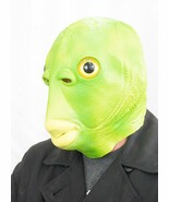 Fish Head Halloween Mask with Bulging Eyes – Swamp Monster - $364.88 MXN