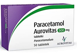Paracetamol 500 mg, 50 tablets - $19.99