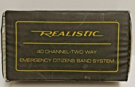 Realistic 40 Channel Emergency Radio System CB Mobile Transceiver TRC-412 Tandy - $24.30