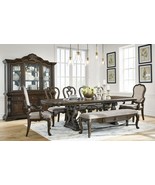 Maylee - Dark Brown - 11 Pc. - Dining Extension Table, 4 Side Chairs, 2 ... - €241,67 EUR