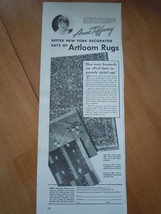 Vintage Artloom Rugs Print Magazine Advertisements 1937 - $4.99