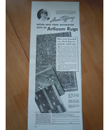 Vintage Artloom Rugs Print Magazine Advertisements 1937 - £3.92 GBP