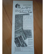 Vintage Artloom Rugs Print Magazine Advertisements 1937 - €4,29 EUR