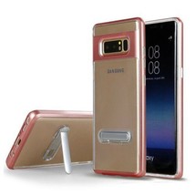 For Samsung Galaxy S10e Transparent Bumper Case w/Kickstand ROSE GOLD - £4.68 GBP