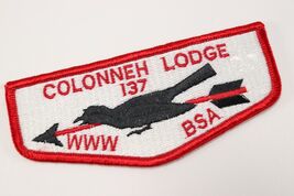 Vintage Colonneh Lodge 137 OA Order Arrow WWW Boy Scouts America Flap Pa... - $12.00 CAD