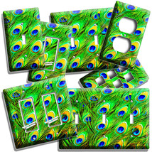 Vibrant Peacock Feathers Light Switch Outlet Wall Plate Lounge Room Hd Art Decor - £9.58 GBP+