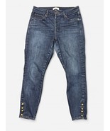 Ann Taylor LOFT CURVY SKINNY Women&#39;s Size 30/10 Blue Jeans tortoiseshell... - $17.82
