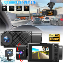 Hd 1080P Car Dual Lens Dash Camera Front/Rear/Inside Video Recorder Cam ... - £48.75 GBP
