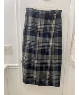 Ralph Lauren Women’s Plaid Skirt Size 14 100% Worsted Wool Made In USA - $176.22