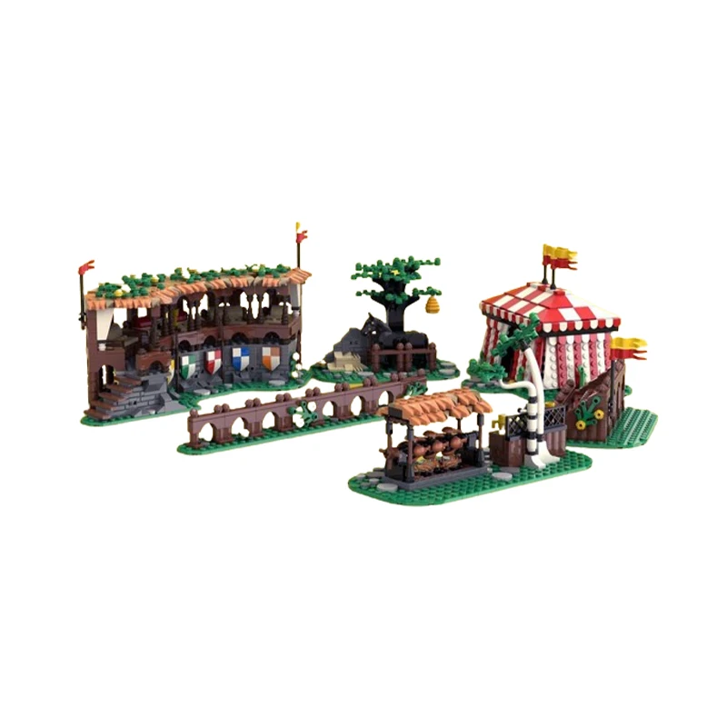 MOC Architectural Building Block Lion Knights&#39; Tournament (addition to 10305 - - £198.39 GBP