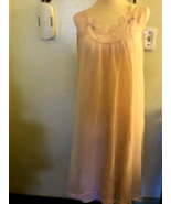 Vintage Pale Pink Nylon &amp; Lace Nightgown - $64.00