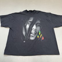 Vintage Bob Marley Reggae T-Shirt Men&#39;s Size 4XL Zion Black Faded XXXXL - $32.66