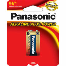 Panasonic 9V Alkaline Plus Power Battery (1 Pack or 2 pack) - $5.91+