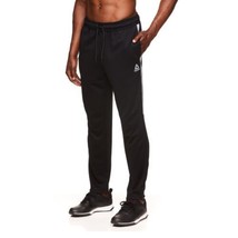 Reebok Men&#39;s Joggers Sweatpants Interlock Training Track Pants Black 2XL New - £13.29 GBP