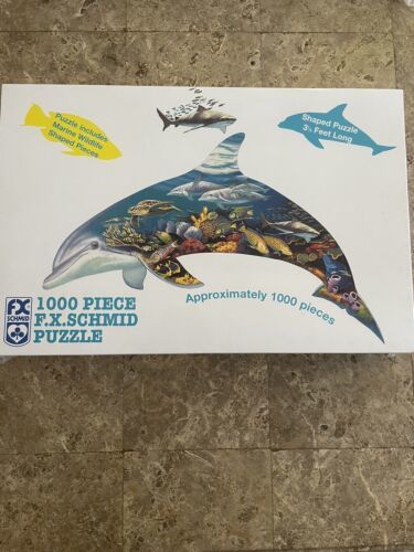 Dolphin Dreams 1000 Piece F.X. Schmid Puzzle - 3 1/2 Feet Long. Brand New & Seal - $28.05