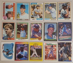 Kansas City Royals Lot of 15 MLB Baseball 1960&#39;s,70&#39;s,80&#39;s,90&#39;s Lou Piniella - $13.75