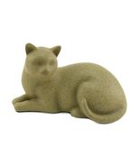 Small/Keepsake Fawn Cozy Cat Resin Funeral Cremation Urn, 25 Cubic Inches - $124.20