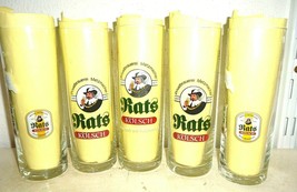 5 Brauerei Metzmacher +1994 Frechen Colonia Rats Kolsch German Beer Glasses - £19.87 GBP