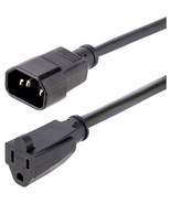 Startech 1415R-3F-POWER-CORD 3FT (1M) 18AWG AC POWER EXTENSION CABLE; PO... - $549.58 MXN