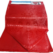 Christmas Holiday Elegant Looking Red Polyester Table Runner 12&quot; X 72&quot;-B... - $15.72