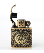 Vintage Kerosene Windproof Lighter, Brass Cigarette Lighters (WITHOUT KE... - $24.95