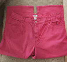 Cherokee Stretch Rose Pink Cropped Capri Jeans/Pants~Women’s Size 16 - £7.16 GBP